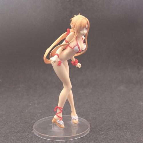 SAO Sword Art Online Asuna Swimsuit Ver. 1/7 Scale PVC Yuuki Asuna Figure Action Collectible Model Toy