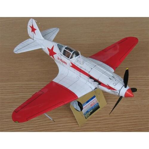 1:32 MiG-3 Soviet Night Fighter Paper Craft Manual DIY Military Fan Gift