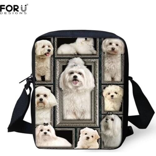 FORUDESIGNS Messenger Bag Women Designer 3D Kawaii Animal Printing Small Shoulder Bag Ladies Bags for Travel Crossody Bag Femme