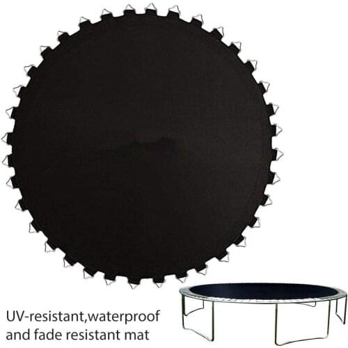 Weatherproof Round Trampoline Replacement Pad PP Black Jump Cloth Garden Elastic Bounce Mat Home Toys For Children батут Батуты