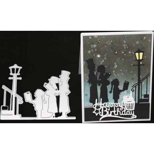 YINISE SCRAPBOOK Metal Cutting Dies For Scrapbooking Stencils READING FAMILY Paper Album Cards Making Embossing Die Cuts Cutter