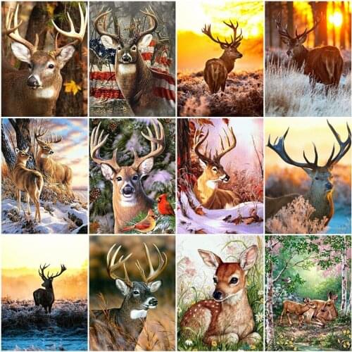 Animal christmas deer Diamond Painting Diy 5D Square/Round Drill cross stitch Painting Embroidery mosaic Decoration Home