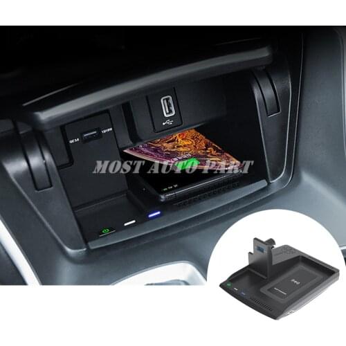 ABS Plastic Wireless Car Charger Phone Charging Plug And Play Trim For Honda Accord 2018-2021 1pcs