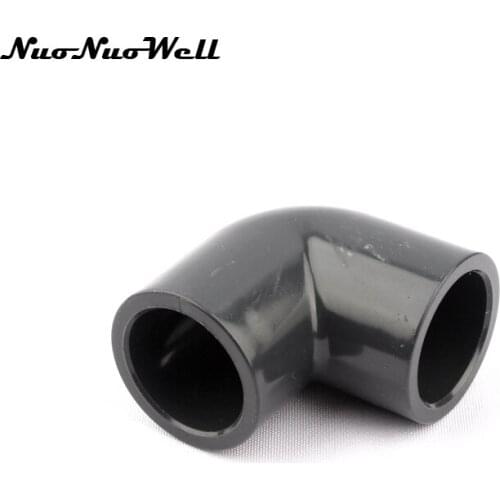 1pcs NuoNuoWell PVC ANSI 1" 90 Degree Angle Pipe Connector Plastic Hose Adapter Garden Irrigation Watering Water Tank Fittings