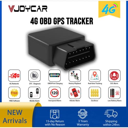 Real 2G 3G 4G GPS Tracker Car OBD Locator OBDii Diagnostic Tool DTC Code Voice Monitor Vibration Alarm Geo Real Time Tracking