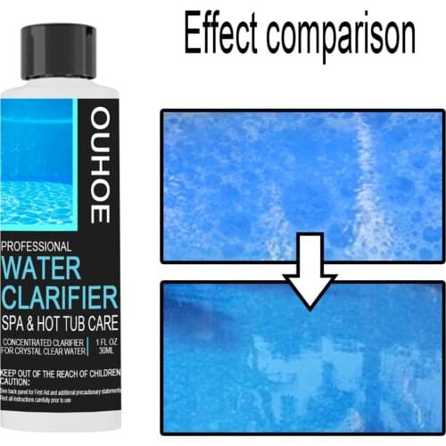 30/100ML Spa Clarifier & Hot Tub Clarifier Pool Stain Remover Cleaning Products For Spa Purifier And Hot Tub Purifier