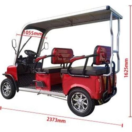 4 Wheels Electric Vehicle Four Seats Tuk Tuk Car Adult Tricycle Multifunctional Family Mobility Scooter for Sale