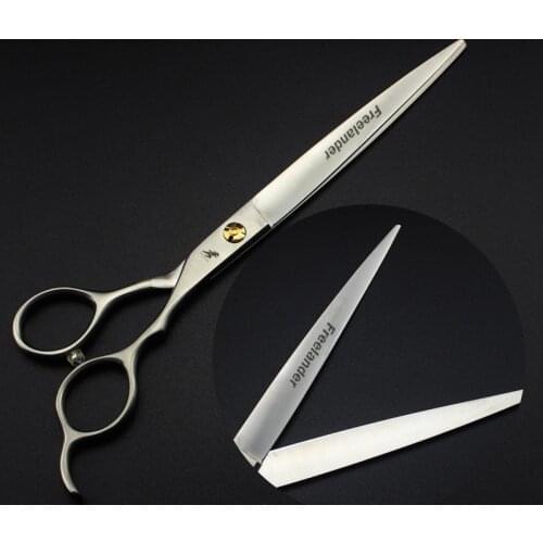 7.5 inch JP440C pet laser wire small teeth micro serrated blade hair scissors teddy dog grooming cutting straight shears