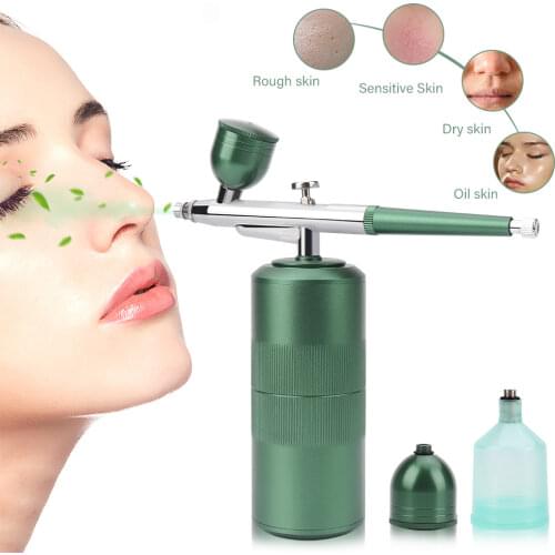 Facial Airbrush Sprayer Water Oxygen Injection Facial Machine Skin Moisturize Rejuvenatiion Air Brush Compressor Beauty Apparatu