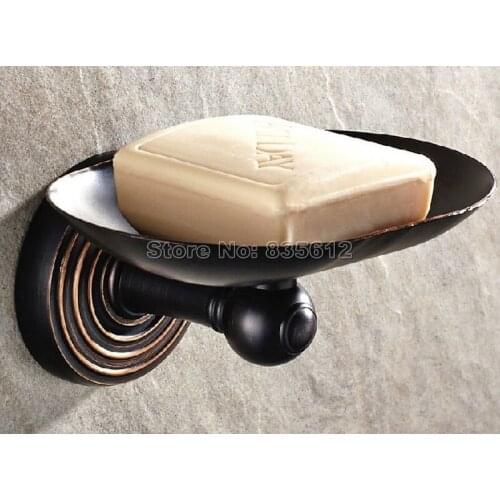 Bathroom Accessory Wall Mounted Black Oil Rubbed Brass Bathroom Soap Dish Holder Wba119