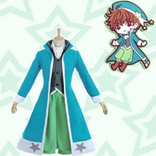 Anime Cardcaptor Sakura Lucky Magic star ver. Li Syaoran Uniform cosplay costum