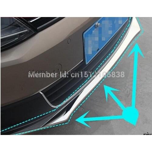 Car Stainless Steel Racing grille Bumper scuff trim products for 2012 2013 2014 FOR Volkswagen vw Jetta MK6 Accessories