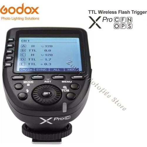 Godox Xpro Xpro-C/N/O/S/F/P 2.4G TTL Flash Wireless Transmitter Trigger X system HSS 1/8000s for Canon Nikon Sony Olympus Fuji