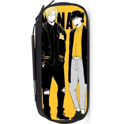 Banana Fish Boys Girls Cartoon Pencil Case Bag School Pouches Children Student Pen Bag Kids Purse Wallet