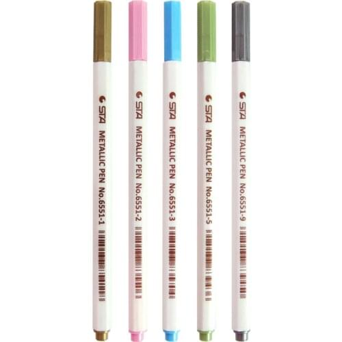 Color Graffiti Pen Metallic Highlighter Pen Hexagonal Paint Pen With Carbon Fiber Tip Suitable On Paper/Ceramic/Glass/Metal