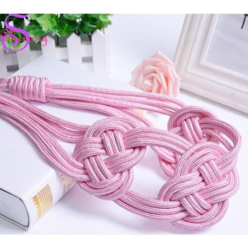 Handmade Chinese knot Curtain Holders Tieback Clips Hanging Ball Buckle Tie Back Straps Accessories Home Decoration