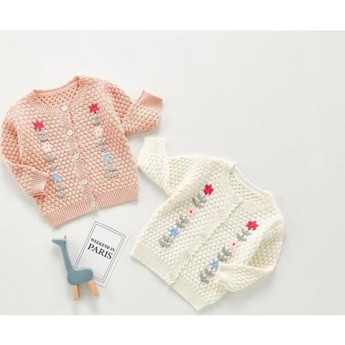 Baby Cardigan Autumn Winter Newborn Boys Girls Sweaters Toddler Baby Sweater Cotton Knitted Baby Sweater Jacket Coat Clothes