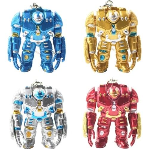 9cm 4Styles Marvel Avengers Hulk Keychain Super Hero Hulkbuster Pendant Keyring PVC Action Figure Model Toy