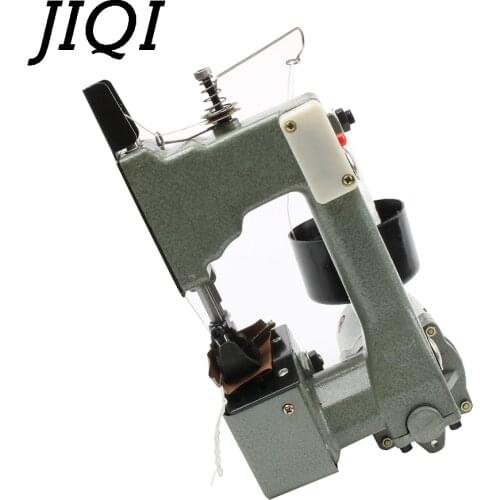 JIQI Electric Sewing Machine Sealing Machines handheld Industrial Cloth Bag Closer Aluminum alloy Manual Stitching maker EU plug