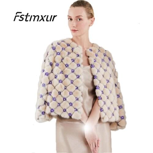 Fstmxur Fashionable Fur Coats