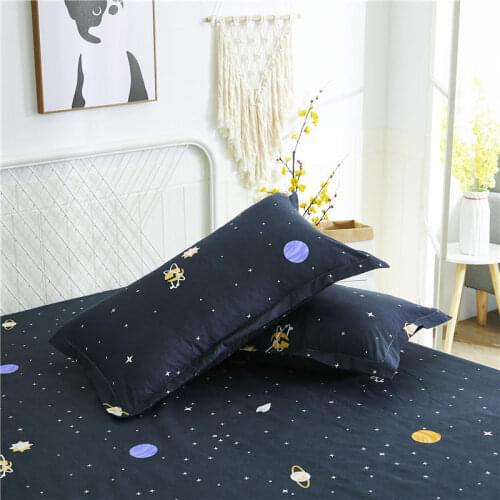J 1/2 Pcs Cotton Printed Pillowcase Comfortable Pillow Cover Case For Bed Pillow Covers Top Quality Pillow Case Dropshipping