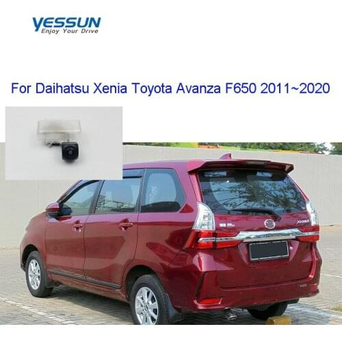 Yessun Fisheye Rear view camera For Daihatsu Xenia Toyota Avanza F650 2011~2020 license plate camera