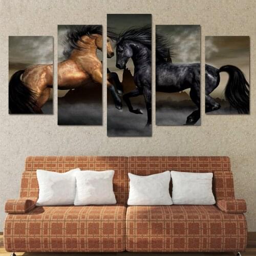 Framed Canvas Painting Home Decor Wall Art Framework 5 Pieces Jurassic Park Dinosaurs Pictures Living Room HD Prints