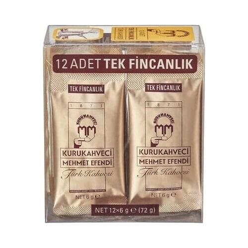 Kuru Kahveci Mehmet Efendi Turkish Coffe 12x6 Gr