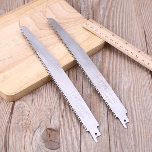 2pcs S1122C Stainless Steel Reciprocating Sabre Saw Blade for Cutting Wood Metal Bamboo Aluminum Tube 9
