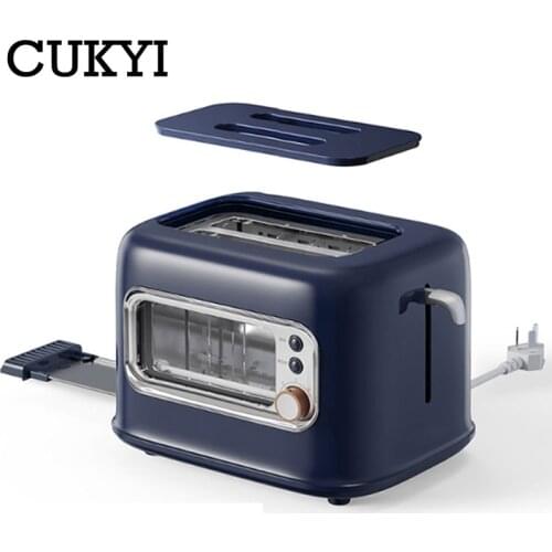 CUKYI 700W Small Bread Toaster Automatic Fast Heating Machine Breakfast Sandwich Maker Baking Tool 220V Household appliance