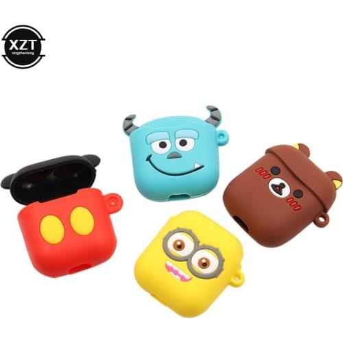Cartoon Wireless Bluetooth Earphone Case Silicone Charging Headphones Cases For Airpods TWS Protective Cover Accessories New