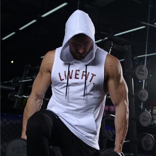 Muscle Diamond Men's T-shirts With A Hood