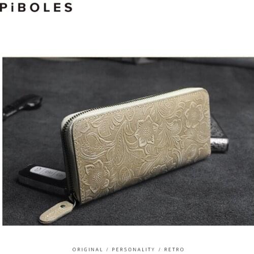 Genuine Leather Retro Men Wallet Multi-function Long Wallet Male Credit Card Holder Coin Pocket Handmade Cowhide Clutch Purse