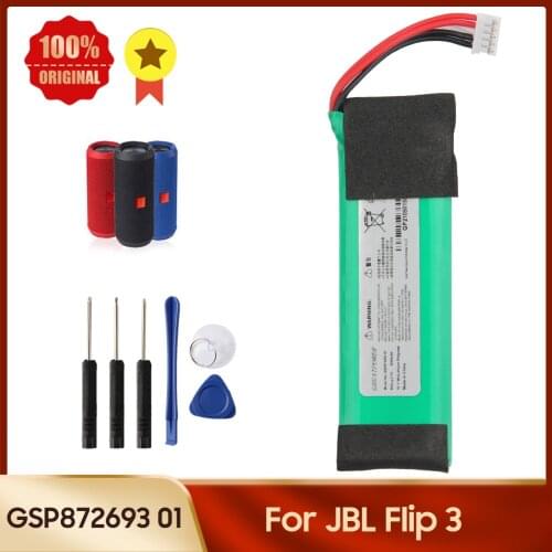 Original Speaker Battery GSP872693 01 for JBL Flip 3 Flip3 GSP872693 01 Bluetooth Speaker Replacement Battery + Tools
