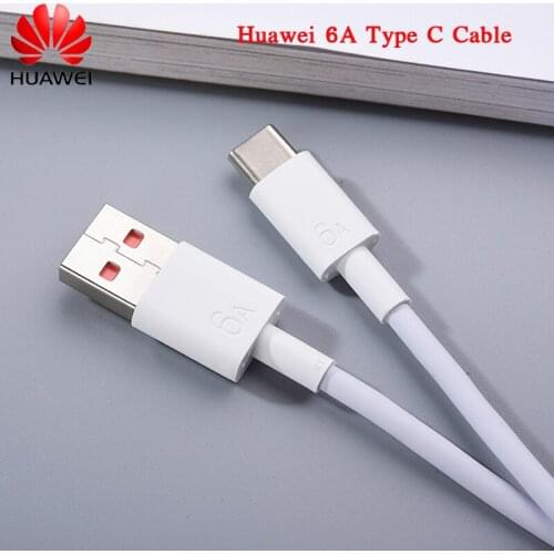 Original Huawei 6A Supercharge Type C Cable 66W Max 1/1.5/2M Quick Charging Line For Honor 30 30S Mate 40 RS 30 30E P40 P30 Pro