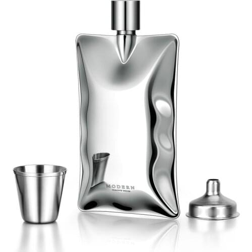 German stainless steel portable metal outdoor antique style portable hip flask