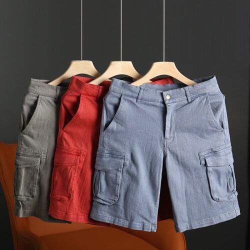 SHIFUREN Men's Denim Shorts