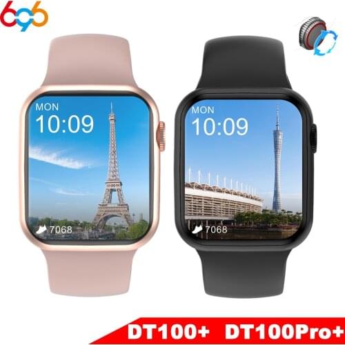 Smart Watch Men IWO 13 Pro DT100+ Smartwatch 2021 Blue Tooth Call 1.78 Inch Customize Split Screen Display IP68 Women For W66