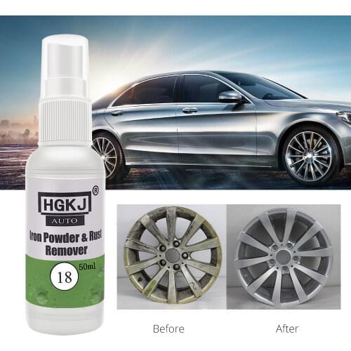 HGK 18 Car Paint Wheel Iron Powder Auto Cleaning Agent Wheel Rim Car Cleaner Spot Remover Polishes Coating Supplie Spot Rust Tar