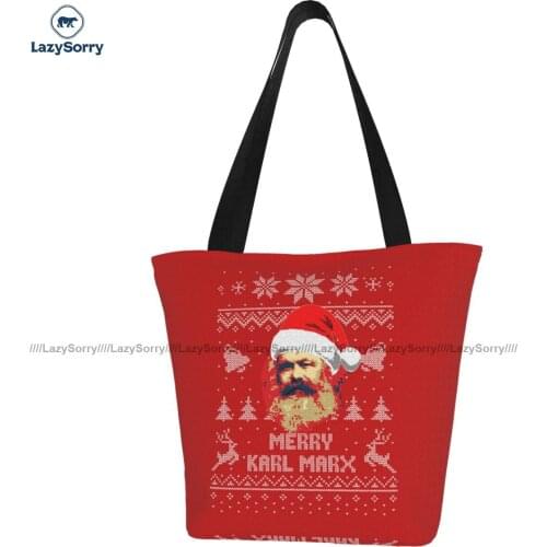 Karl Marx Shopping Bag Female Fashion Handbags Retro Cloth Streetwear Bags