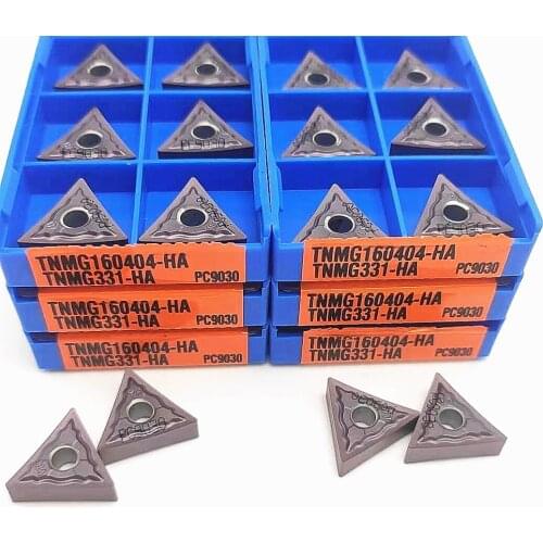TNMG160404 HA PC9030 CNC insert triangle indexable carbide insert high quality metal turning tool lathe tool turning tool