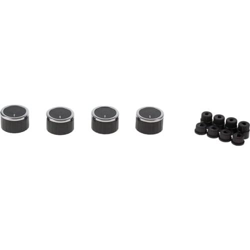 Universal Oven Knob Set - Black Inox ( 4 Pieces)