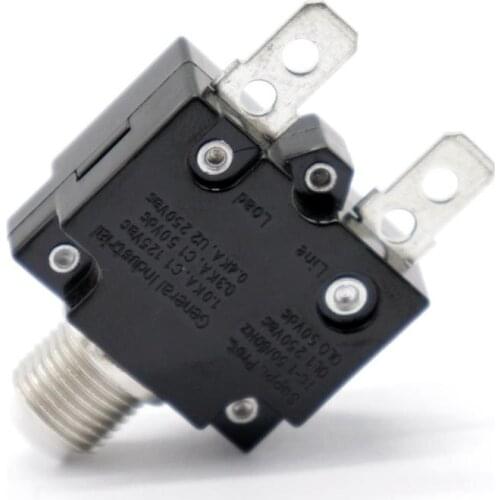 15 Amp Circuit Breaker Push-Button Reset with Waterproof Button Cover