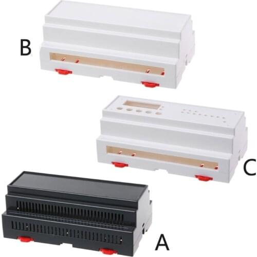 158x88x59mm ABS Plastic Box Enclosure Electronics Industrial Rail Project Case