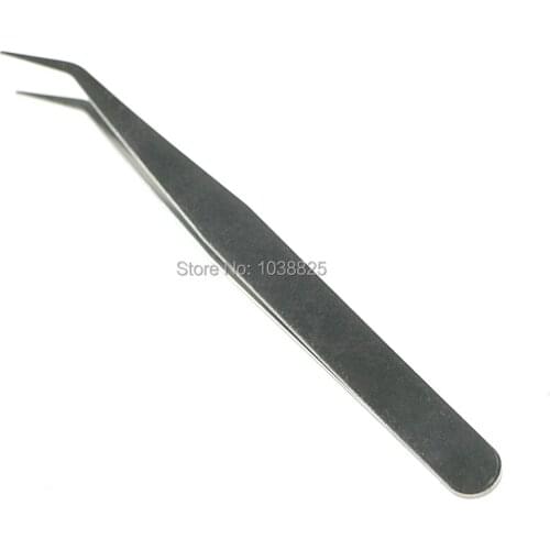 50pcs/lot Individual Eyelash Extension Tweezers Eyelashes Lashes Vetus Tweezer Lash Pincet Makeup Ferramenta Pinzas 12.5cm