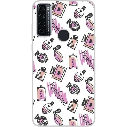Compatible with TCL-20-SE-4G silicone gel tpu case cover case custom drawing design anti-shock girls 008 case