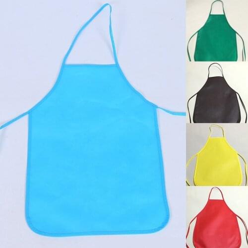 Unisex Colorful Children Aprons Waterproof Non-Woven Fabric Painting Pinafore Kids Apron For Activities Art Painting Class Craft