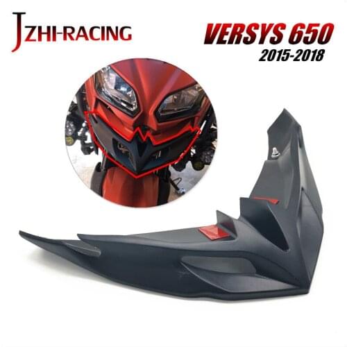 FOR KAWASAKI VERSYS 650 KLE 650 2015-2019 Motorcycle Accessories Headlight Fender Beak ABS