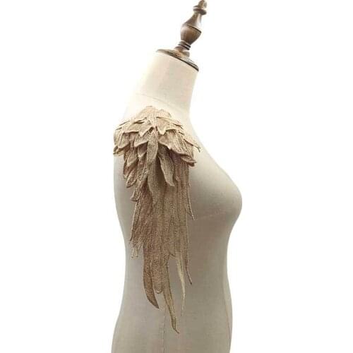 Epaulette jewelery tassel big shoulder brooch epaulet /epaulettes angel wings blazer accessories/pin
