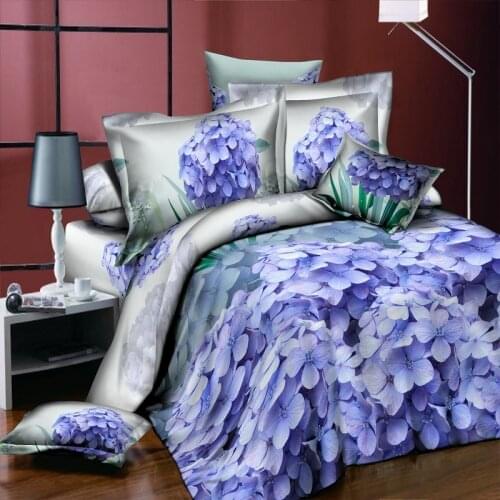 Hot Sale Butterfly Blue Rose Romantic 3D Bedding Sets Duvet Cover Bedsheet Pillowcase 4pcs King Nice Soft Bedclothes50